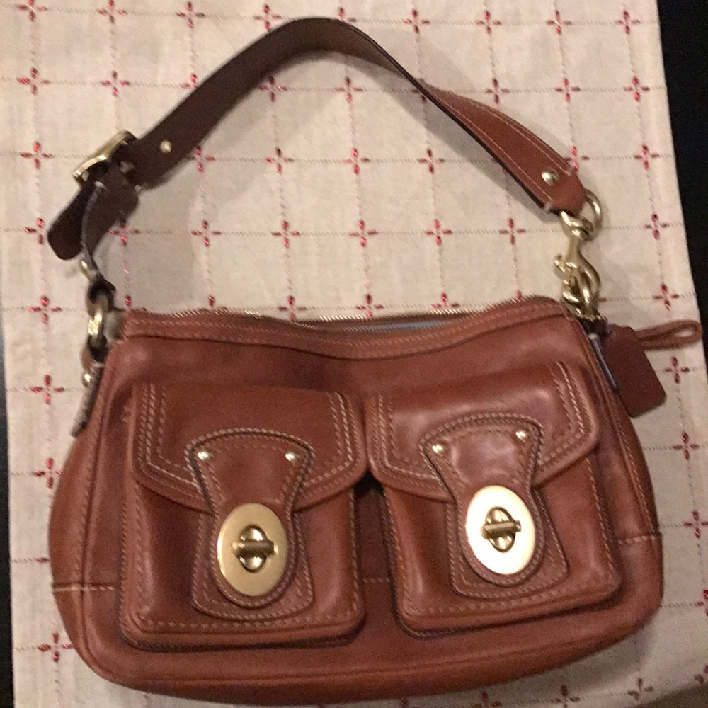 Coach authentic leather handbag